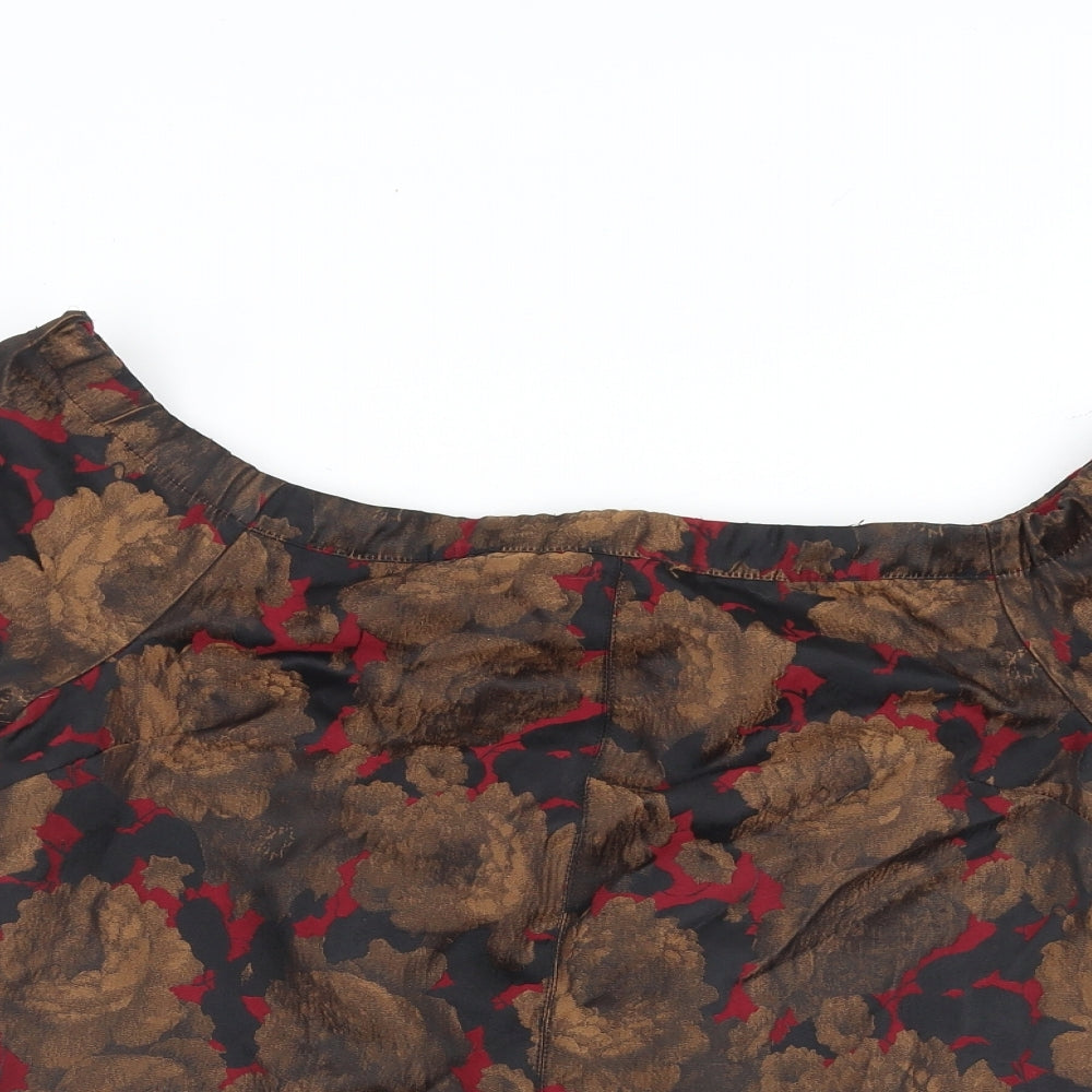Womens UK Size 10 ASOS Multicoloured Basic Blouse