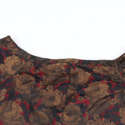 Womens UK Size 10 ASOS Multicoloured Basic Blouse