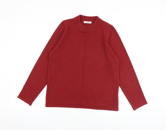 Womens UK Size 12 Marks and Spencer Red Pullover Jumper