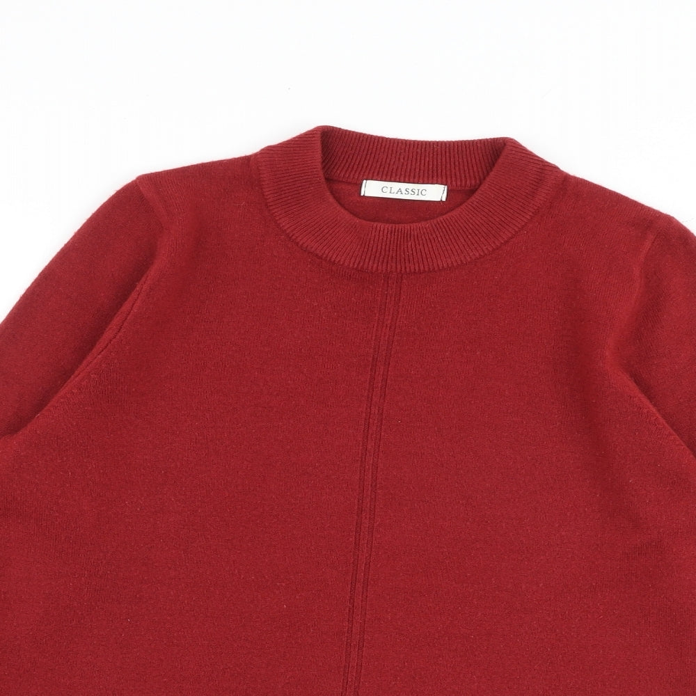 Womens UK Size 12 Marks and Spencer Red Pullover Jumper
