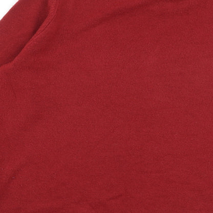 Womens UK Size 12 Marks and Spencer Red Pullover Jumper