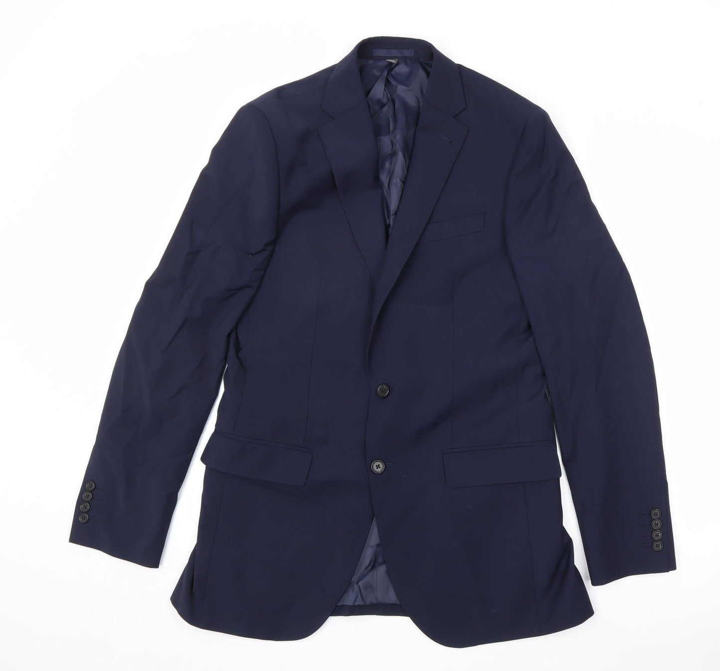 Mens UK Size 38 Marks and Spencer Regular Blue Suit Jacket