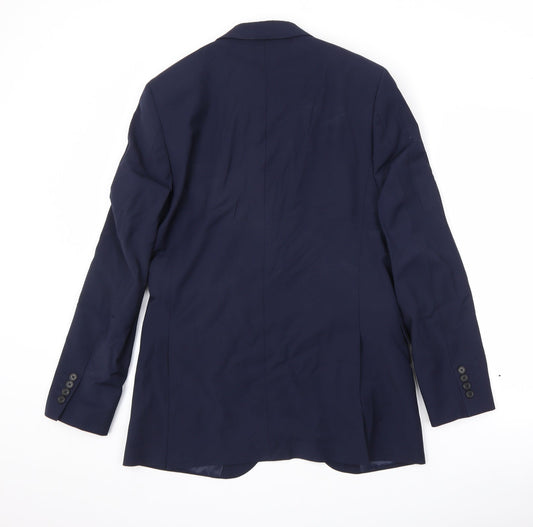 Mens UK Size 38 Marks and Spencer Regular Blue Suit Jacket