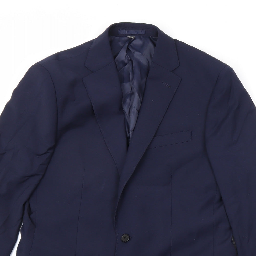 Mens UK Size 38 Marks and Spencer Regular Blue Suit Jacket