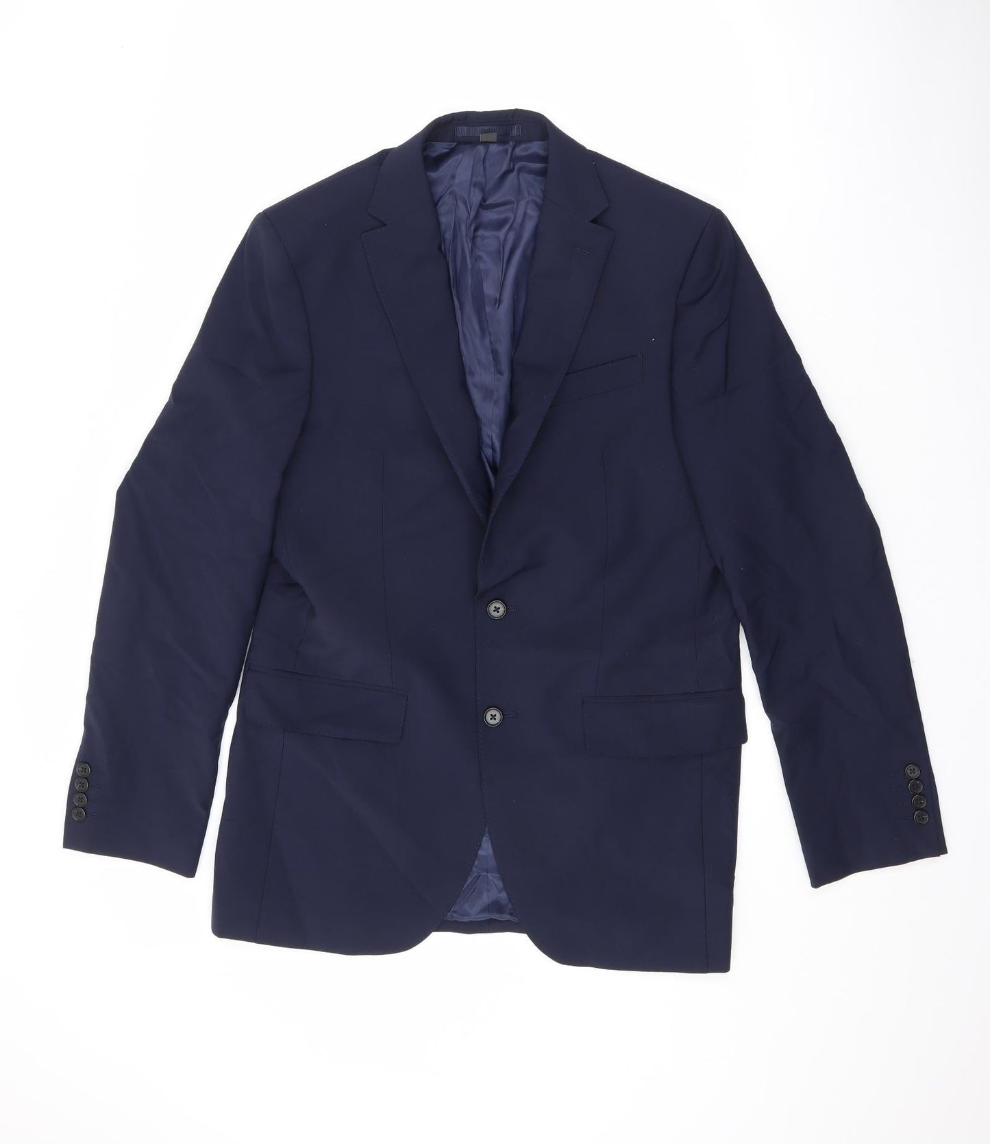 Mens UK Size 38 Marks and Spencer Regular Blue Suit Jacket
