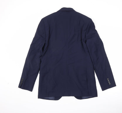 Mens UK Size 38 Marks and Spencer Regular Blue Suit Jacket