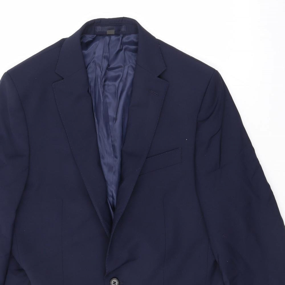 Mens UK Size 38 Marks and Spencer Regular Blue Suit Jacket