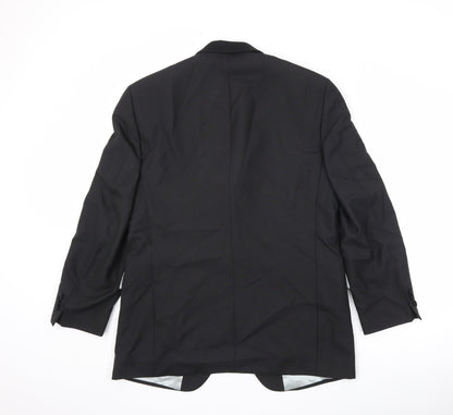 Angelo Moretti Mens Black Polyester Jacket Suit Jacket Size 42 Regular