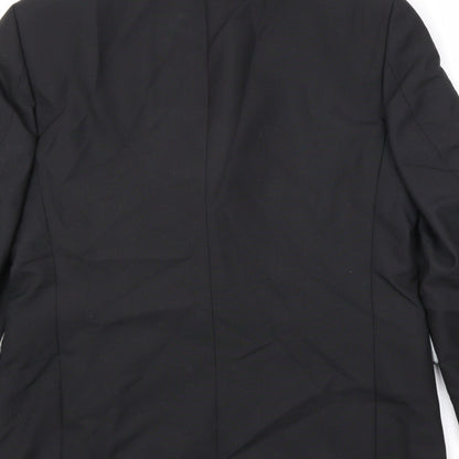 Angelo Moretti Mens Black Polyester Jacket Suit Jacket Size 42 Regular