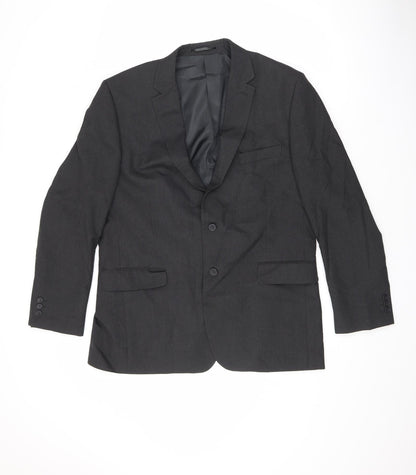 Mens UK Size 44 Karl Jackson Regular Black Suit Jacket