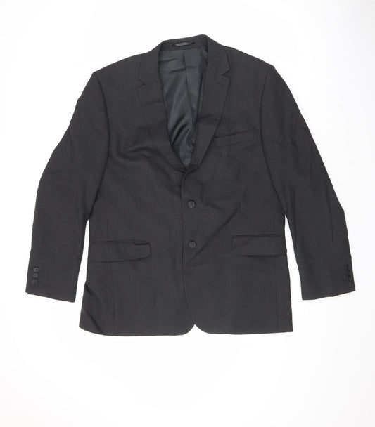 Mens UK Size 44 Karl Jackson Regular Black Suit Jacket
