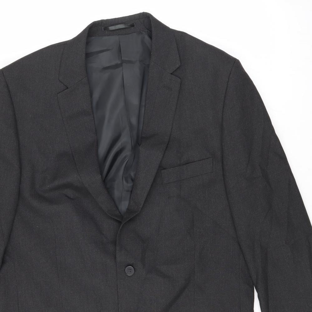 Mens UK Size 44 Karl Jackson Regular Black Suit Jacket