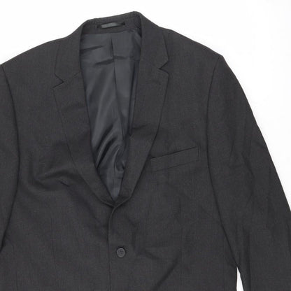 Mens UK Size 44 Karl Jackson Regular Black Suit Jacket
