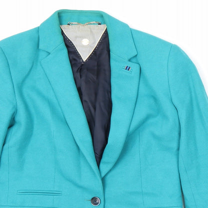 Mossimo Womens Green Acetate Jacket Blazer Size 8