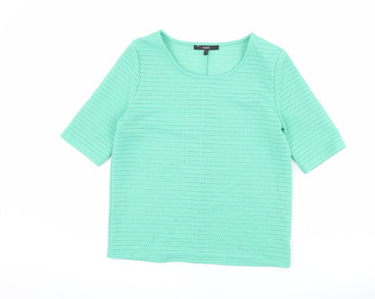 Womens UK Size 6 NEXT Green Basic T-Shirt