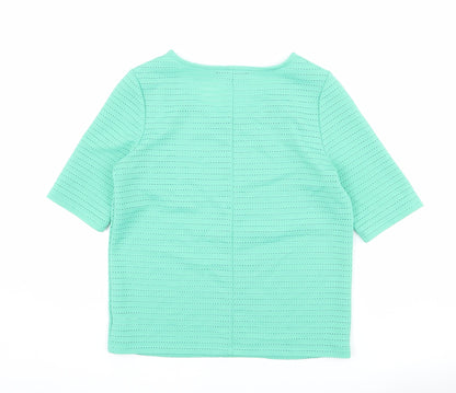 Womens UK Size 6 NEXT Green Basic T-Shirt