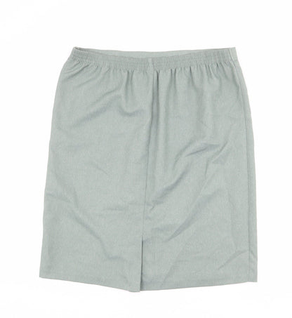 Berkertex Womens Green Polyester A-Line Skirt Size 18