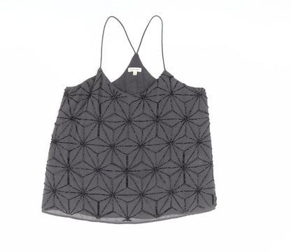 Womens UK Size 8 River Island Grey Camisole Tank