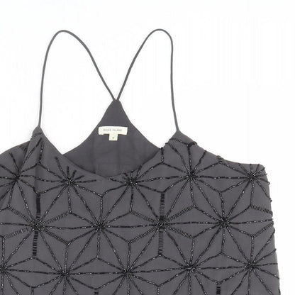 Womens UK Size 8 River Island Grey Camisole Tank