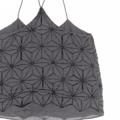 Womens UK Size 8 River Island Grey Camisole Tank
