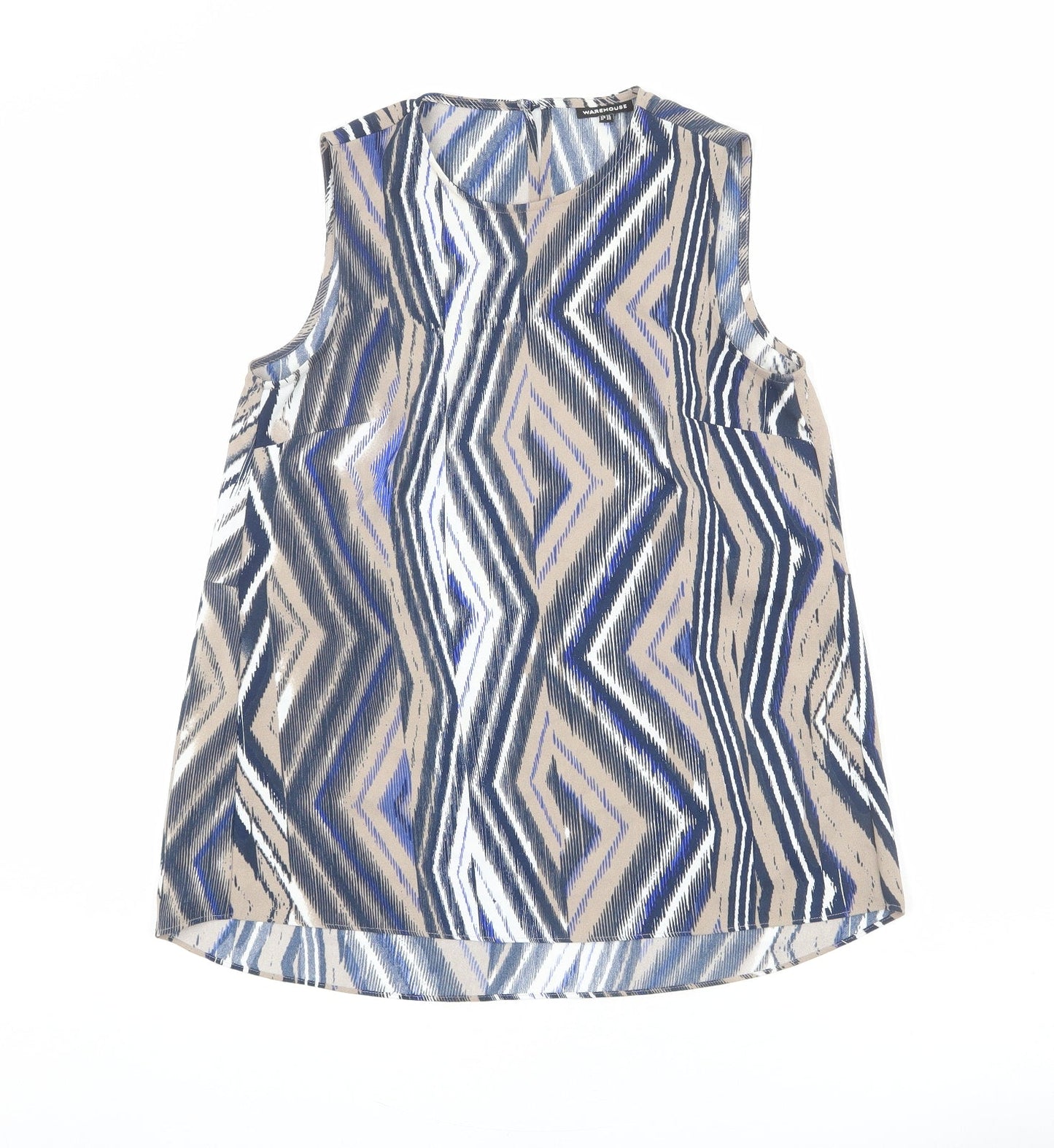Womens UK Size 10 Warehouse Multicoloured Basic Tank