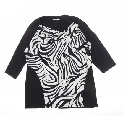 Womens UK Size 20 Per Una Black Basic T-Shirt