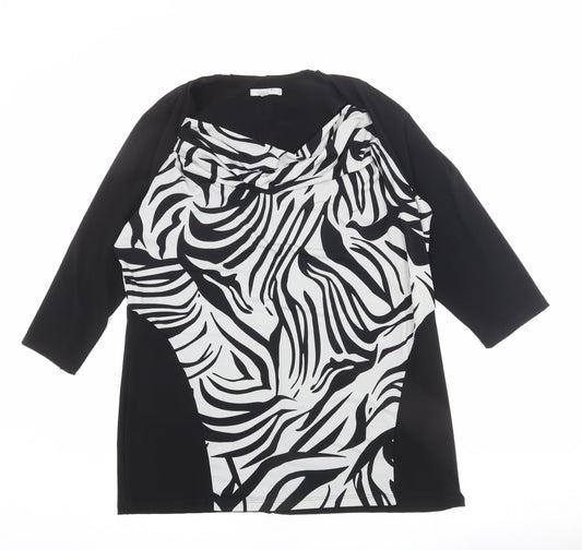 Womens UK Size 20 Per Una Black Basic T-Shirt