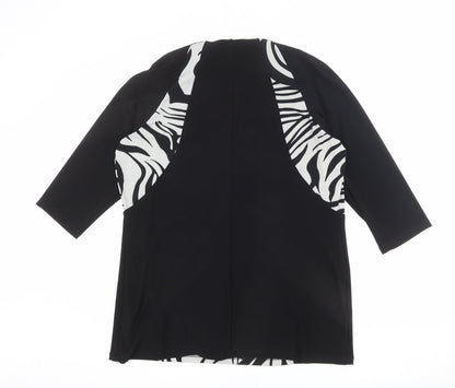 Womens UK Size 20 Per Una Black Basic T-Shirt
