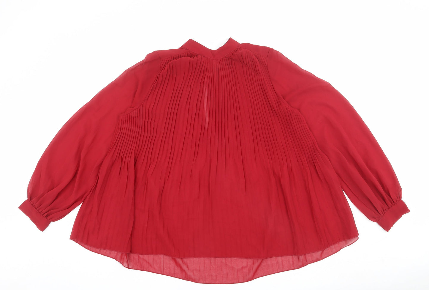 Womens UK Size 8 ASOS Red Basic Blouse
