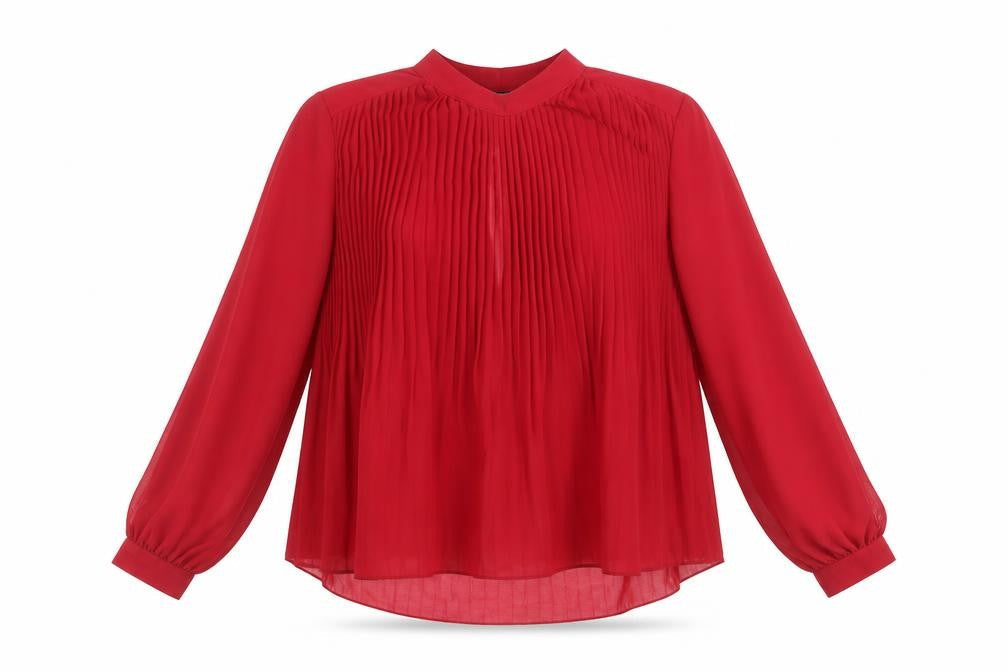 Womens UK Size 8 ASOS Red Basic Blouse