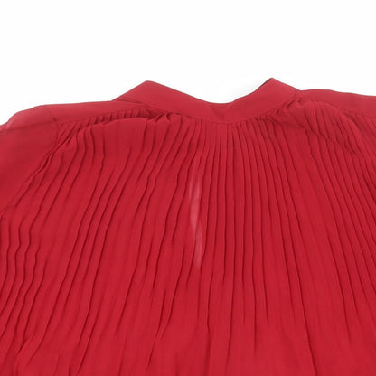 Womens UK Size 8 ASOS Red Basic Blouse
