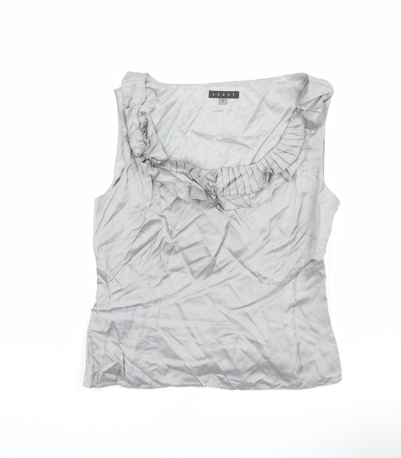 Womens UK Size S Coast Silver Basic Blouse
