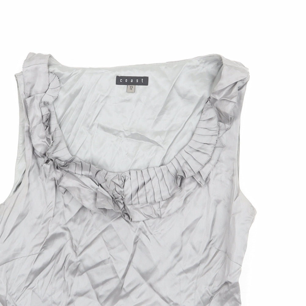 Womens UK Size S Coast Silver Basic Blouse