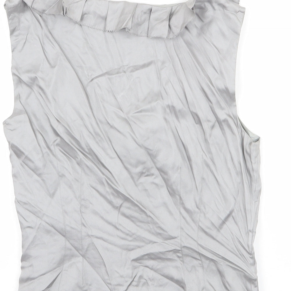 Womens UK Size S Coast Silver Basic Blouse