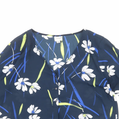 Womens UK Size 8 Jaqueline de Yong Blue Basic Blouse