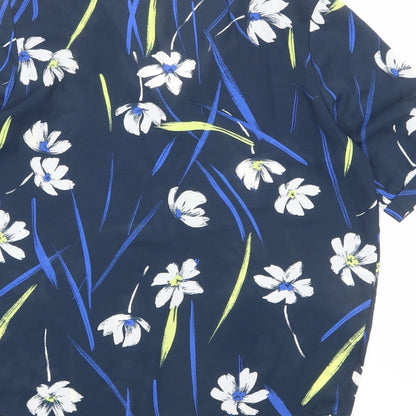 Womens UK Size 8 Jaqueline de Yong Blue Basic Blouse