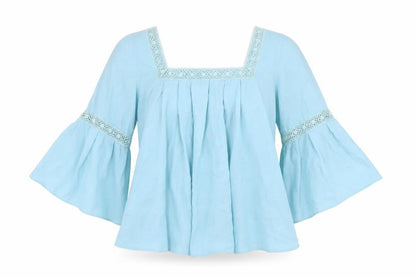 Womens UK Size 10 Limited Edition Blue Basic Blouse