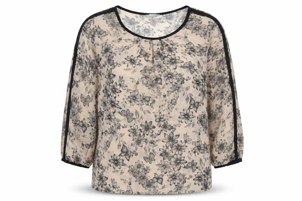 Womens UK Size 8 Marks and Spencer Brown Basic Blouse