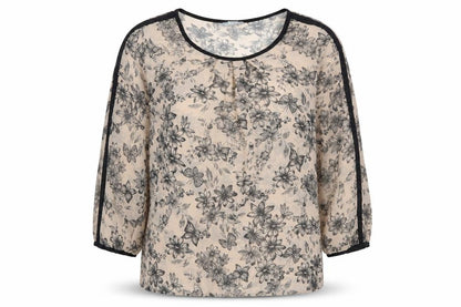 Womens UK Size 8 Marks and Spencer Brown Basic Blouse
