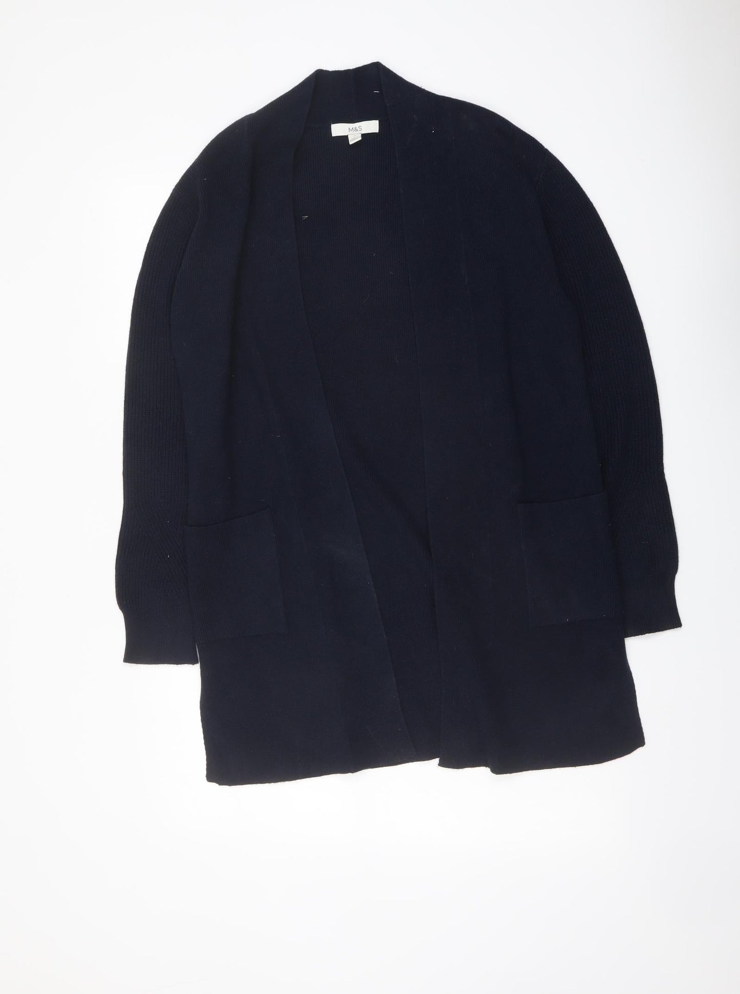 Womens UK Size 12 Marks and Spencer Blue Cardigan Jumper