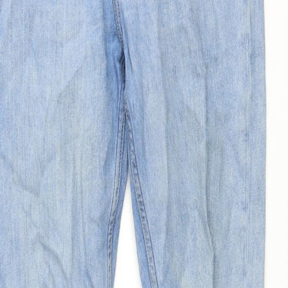 Weekday Mens Blue Cotton Straight Jeans Size 30 in L30 in Slim Button