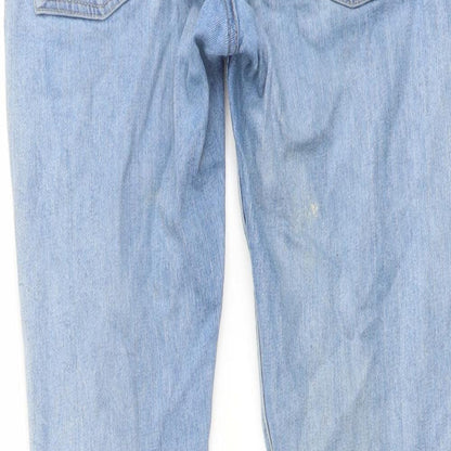 Weekday Mens Blue Cotton Straight Jeans Size 30 in L30 in Slim Button