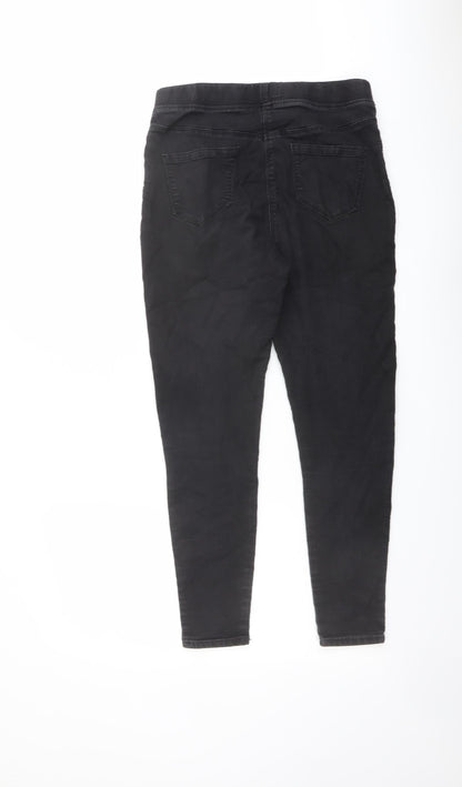 Womens UK Size 12 Studio Regular Fit Skinny Black Jeans