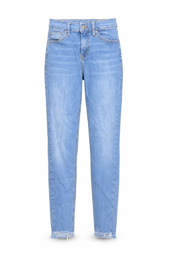 Womens UK Size 25 in Topshop Regular Fit Skinny Blue Jeans