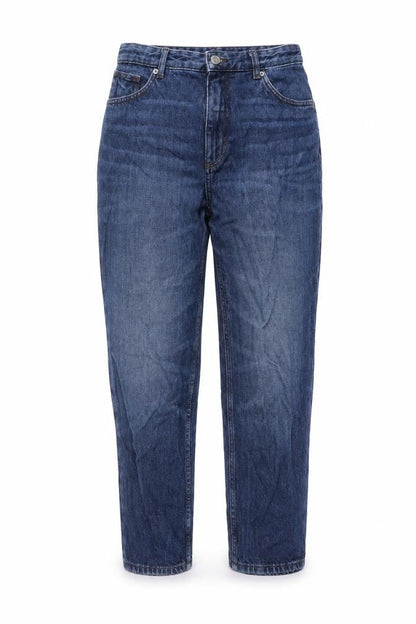 Womens UK Size 31 in Monki Regular Fit Mom Blue Jeans