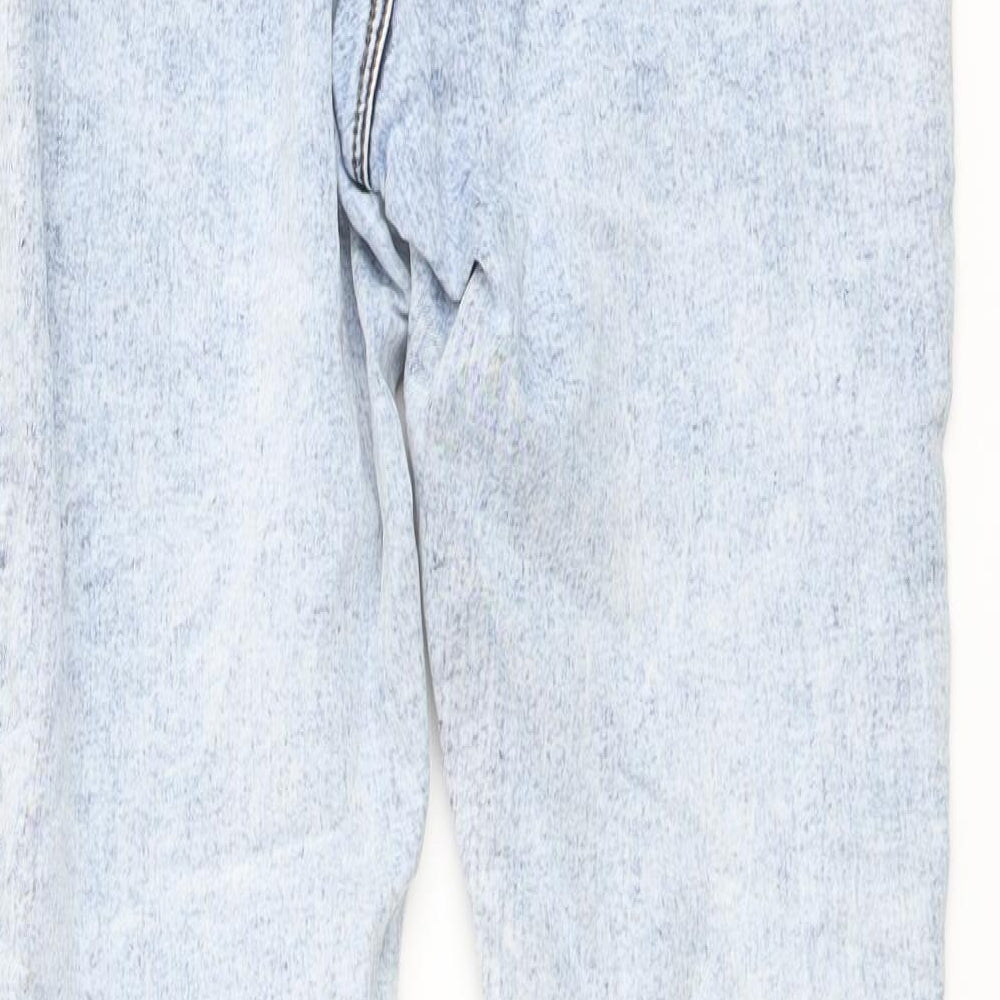 Denim & Co. Womens Blue Cotton Skinny Jeans Size 12 L29 in Regular Button