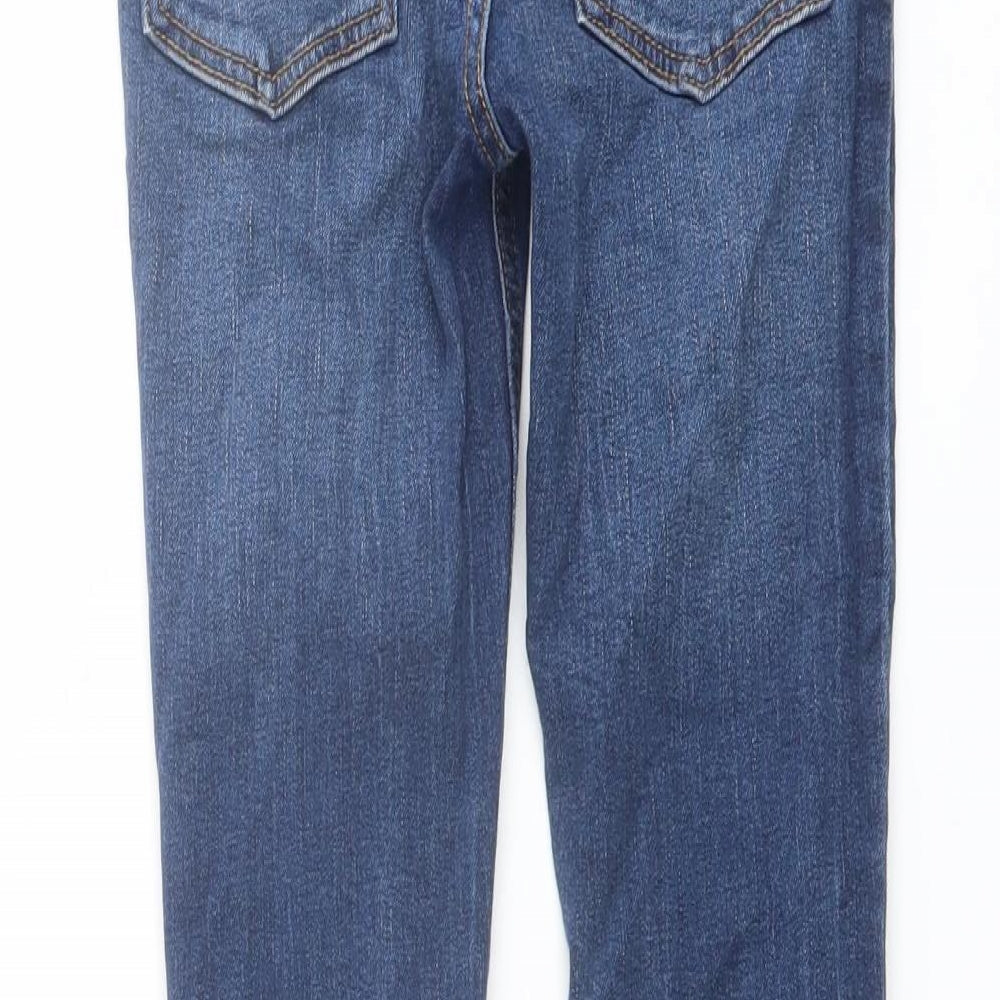 TU Boys Blue Cotton Skinny Jeans Size 9 Months Regular Button