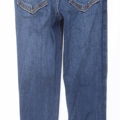 TU Boys Blue Cotton Skinny Jeans Size 9 Months Regular Button