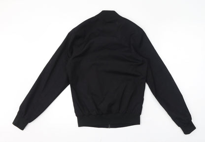 Mens UK Size 2XS River Island Black Bomber Jacket