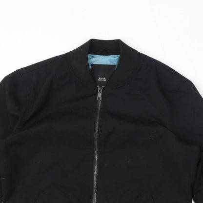 Mens UK Size 2XS River Island Black Bomber Jacket
